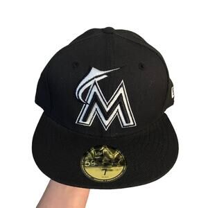 Florida marlins fitted hat size 7